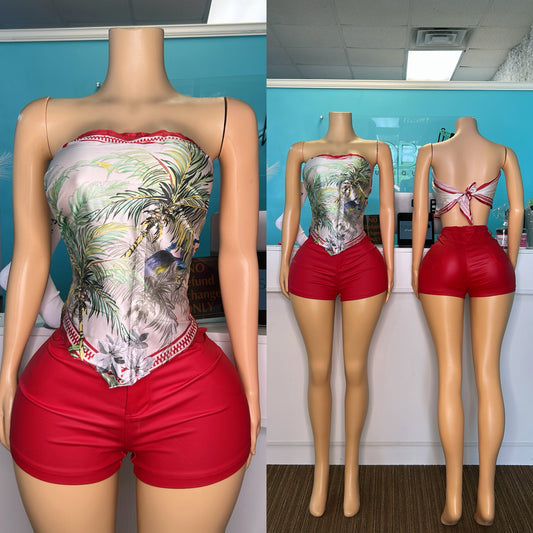 “Satin” Tie Top