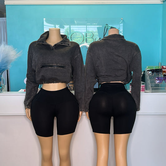 “Acid Wash” Short Set