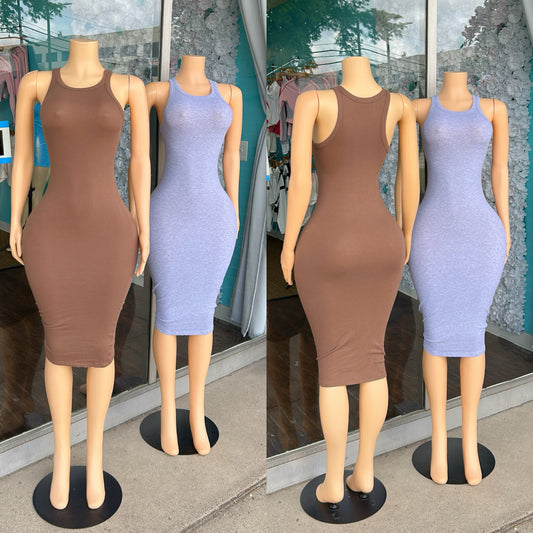 “Ribbed” Baesic Dress