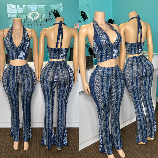 "Boho" Flare Two Piece Set