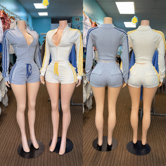 "4 Stripes" Short Set