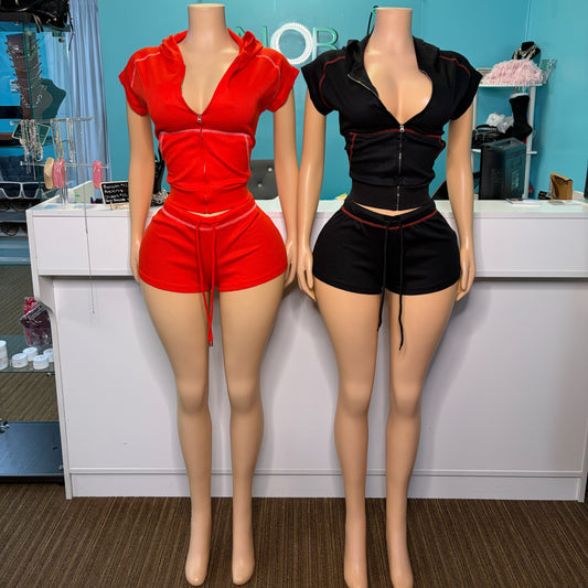 "Stitch Me" Short Set