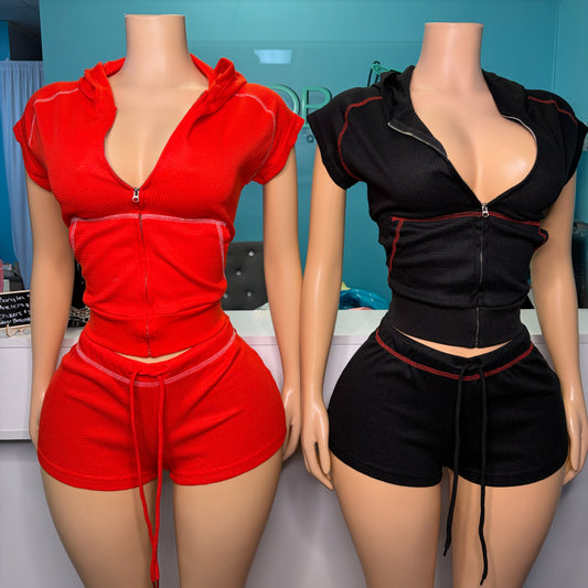 "Stitch Me" Short Set