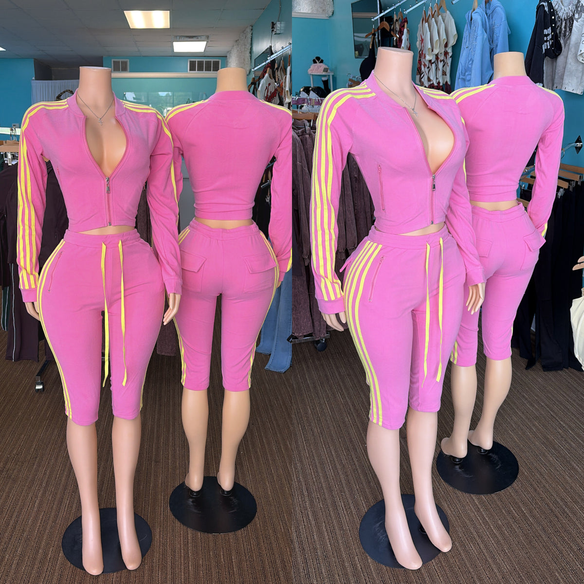 "4 Stripes" Capri Set