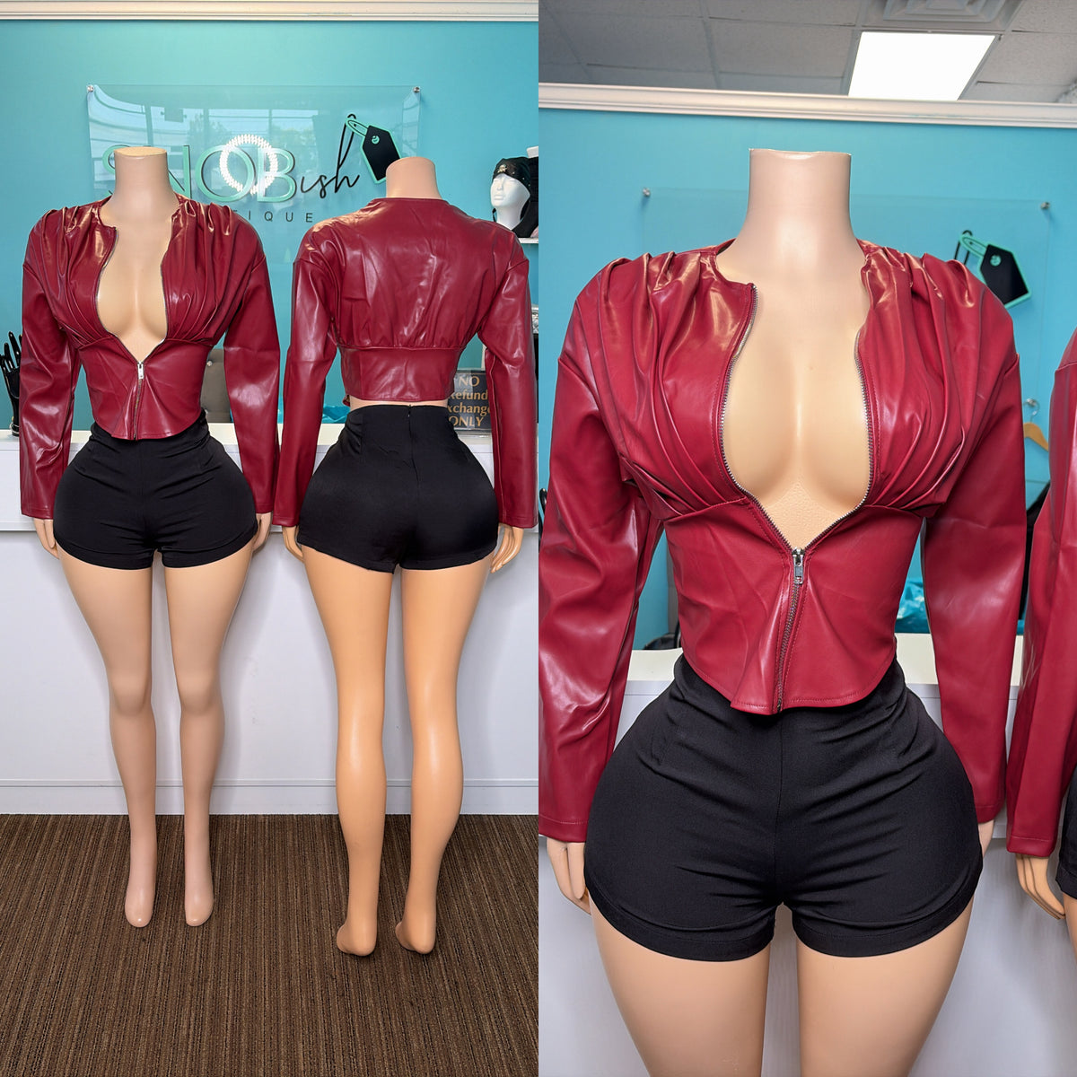 “Crimson” Leather Jacket