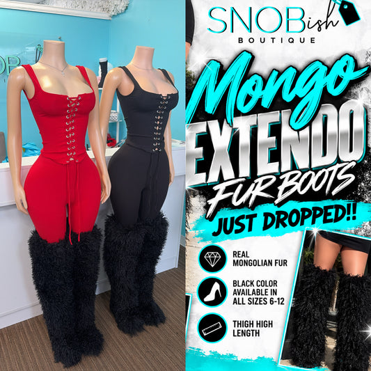 "Mongo” Fur Boots (Extendos)