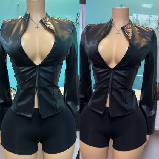 "Luxe” Leather Jacket