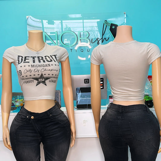 “D Girl” Bedazzled Top