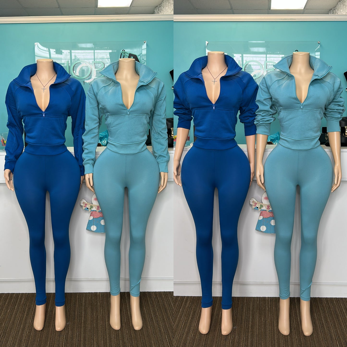 "Quarter Zip" Two Piece Set