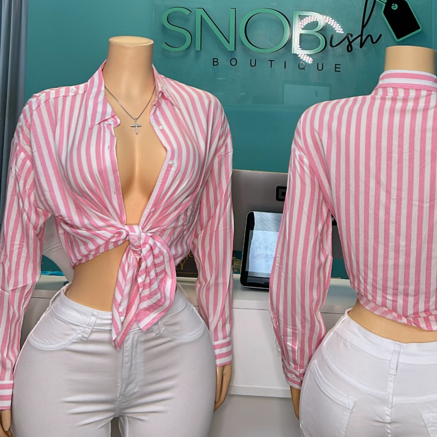 "Flamingo" Tie Top